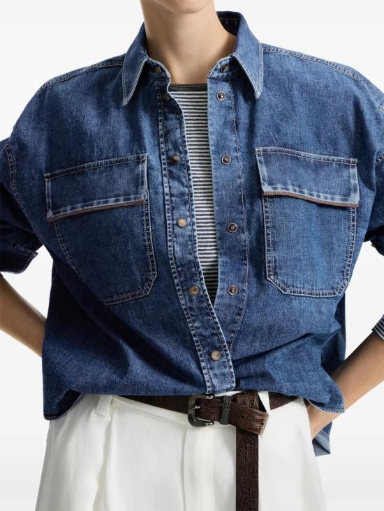 26SS 브루넬로 쿠치넬리 셔츠 MH192RB526 C9031 - BRUNELLO CUCINELLI