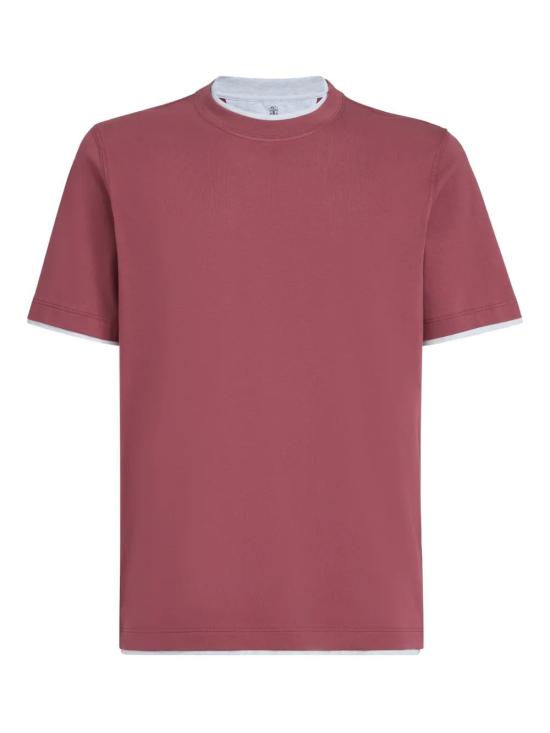 26SS 브루넬로 쿠치넬리 자수 로고 티셔츠 M0B137427 CMJ53
