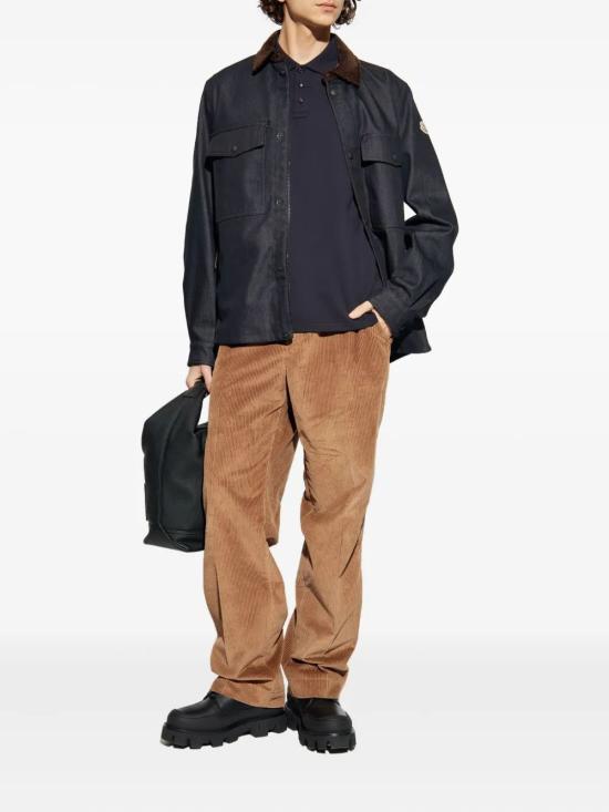 25FW 몽클레어 긴팔 셔츠 K20912F00024598X1 76C DARK BLUE - MONCLER