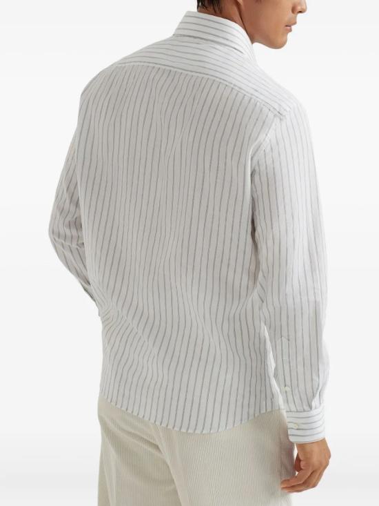 25FW 브루넬로 쿠치넬리 긴팔 셔츠 MM6360627 C016 - BRUNELLO CUCINELLI