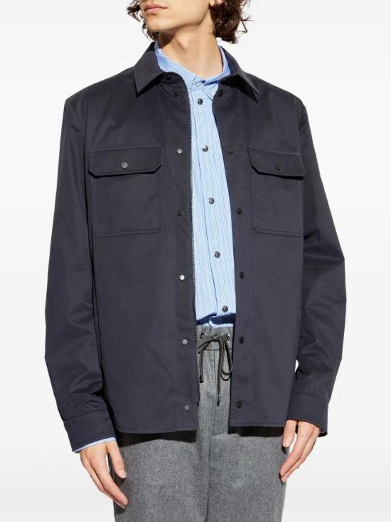 25FW 몽클레어 긴팔 셔츠 K20912F00015598RU 778 NAVY - MONCLER