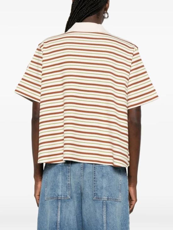 26SS 몽클레어 스트라이프 코튼 폴로 셔츠 L10938A0000289BCK F02 LIGHT BEIGE - MONCLER