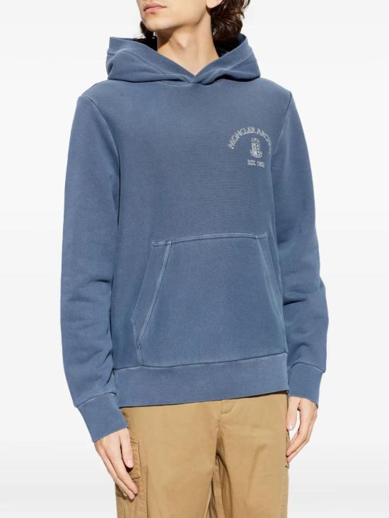 26SS 몽클레어 후드 티셔츠 L10918G0001289BAZ 74P LIGHT BLUE - MONCLER