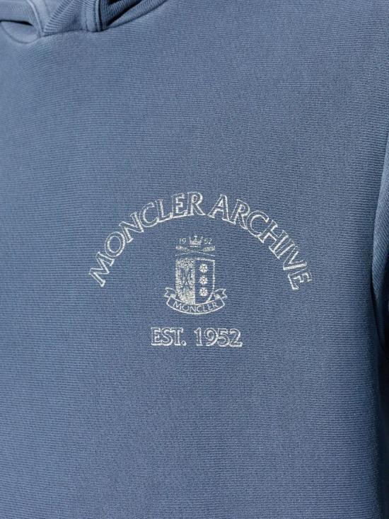 26SS 몽클레어 후드 티셔츠 L10918G0001289BAZ 74P LIGHT BLUE - MONCLER