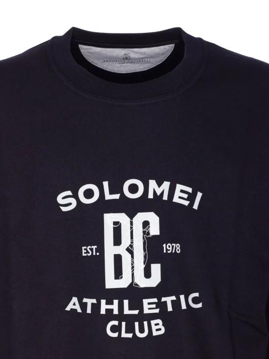 25FW 브루넬로 쿠치넬리 테크노 코튼 프렌치 테리 프린트 스웨트셔츠 MW8633380G C4425 - BRUNELLO CUCINELLI