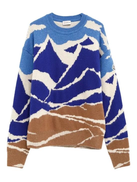 25FW 몽클레어 스웨터 K20919C00023M1115 F72 BLUE