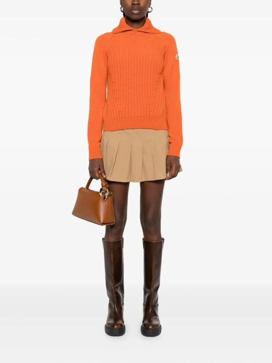 25FW 몽클레어 스웨터 K20939F00008M4281 331 PASTEL ORANGE - MONCLER