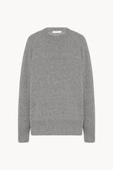 26SS 더로우 림 커브 릴렉스 스웨터 5582Y184 GREY MELANGE GYM