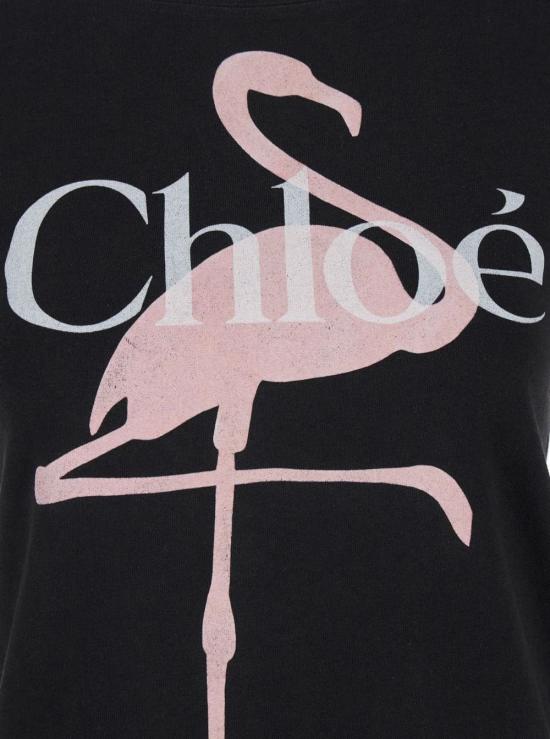 26SS 끌로에 반팔 티셔츠 CH26SJH08194 070 ASH BLACK - CHLOE