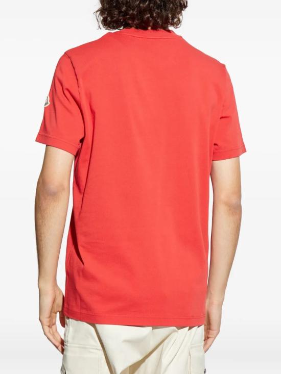 25FW 몽클레어 반팔 티셔츠 K20918C0005789AZ9 45C RED - MONCLER