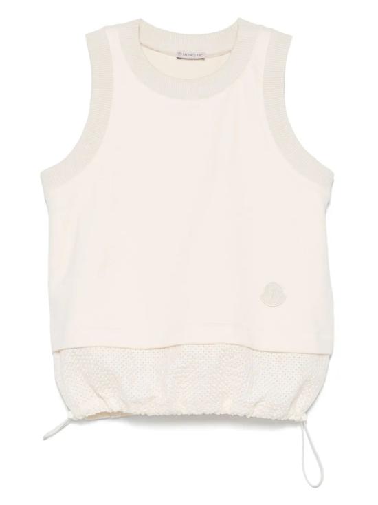 25FW 몽클레어 반팔 티셔츠 K10938P0000489AXF 034 NATURAL