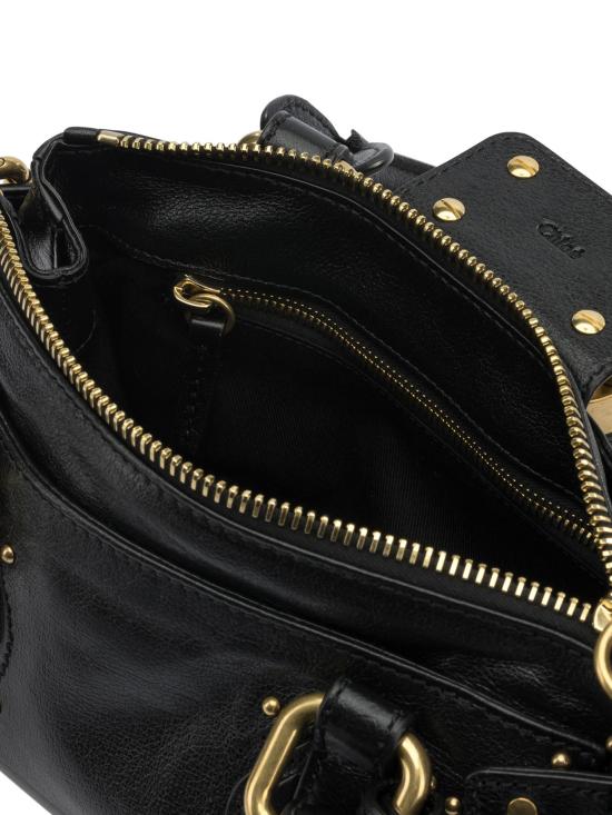 26SS 끌로에 스몰 그레인드 레더 패딩턴 백 CH26SS805P75 001 BLACK - CHLOE