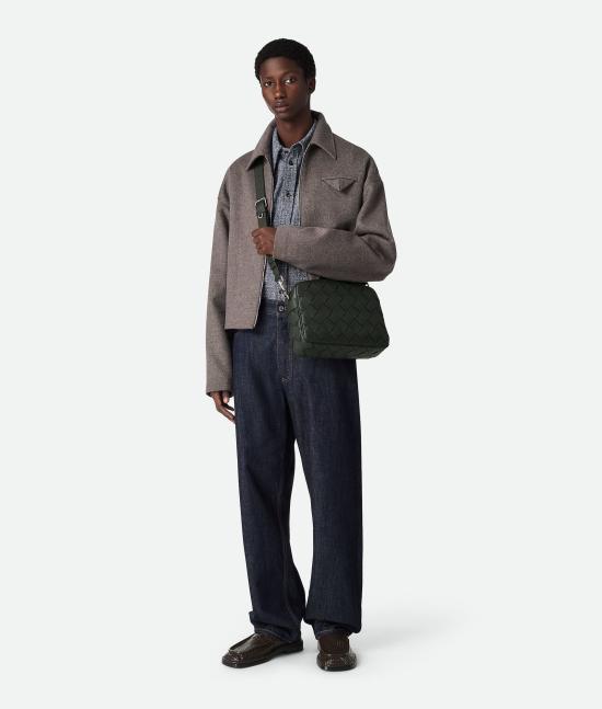 25SS 보테가베네타 크로스백 755925V4G31 3009 DARK GREENSILVER 3009 DARK GREEN SILVER - BOTTEGA VENETA