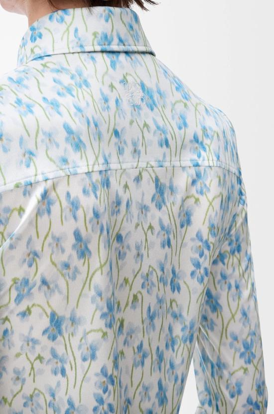 25FW 로에베 반팔 티셔츠 S359Y05XE7 2105 WHITEBLUE 2105 WHITE BLUE - LOEWE