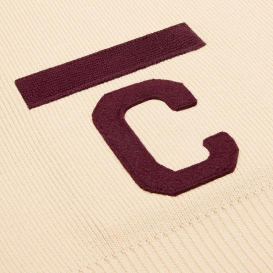 25SS 셀린느 스웨터 RV08I192W 01EZ ECRUBURGUNDY 01EZ ECRU BURGUNDY - CELINE