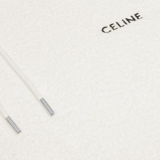  셀린느 후드 티셔츠 2Y37G372Y 01OB OFF WHITE BLACK - CELINE