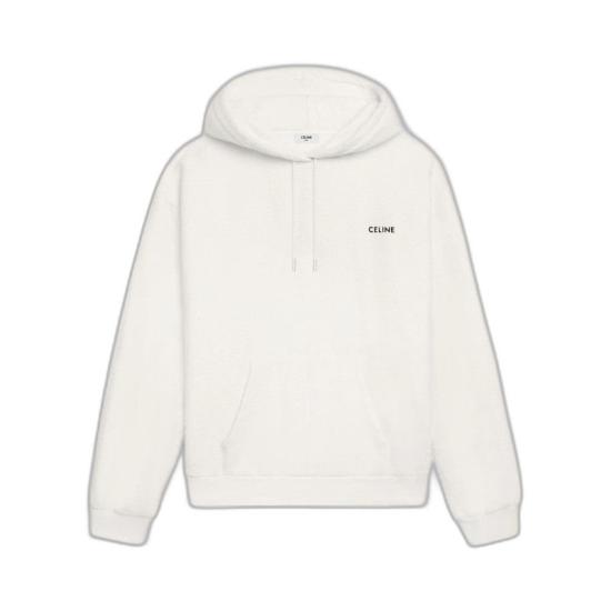  셀린느 후드 티셔츠 2Y37G372Y 01OB OFF WHITE BLACK