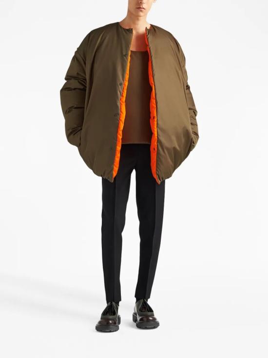  프라다 민소매 티셔츠 SGC386S2321WQ8 F0ARF MILITARE - PRADA