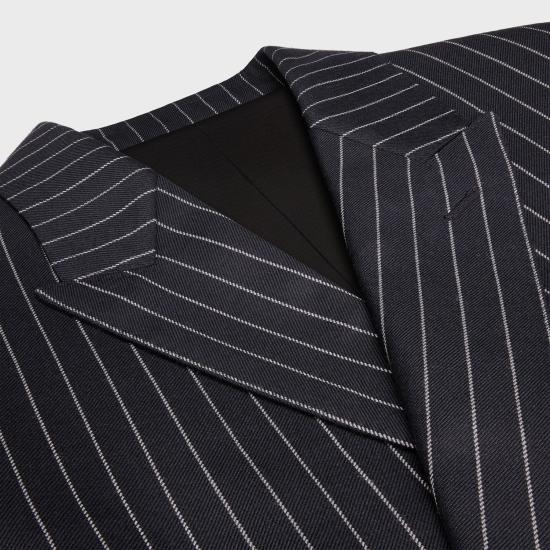 25SS 셀린느 수트 자켓 RV0BS0026 07CG NAVYCRAIE 07CG NAVY CRAIE - CELINE