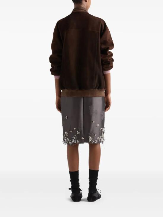 25SS 프라다 미디 스커트 P181YRSOOO16L8 F0031 GRIGIO - PRADA