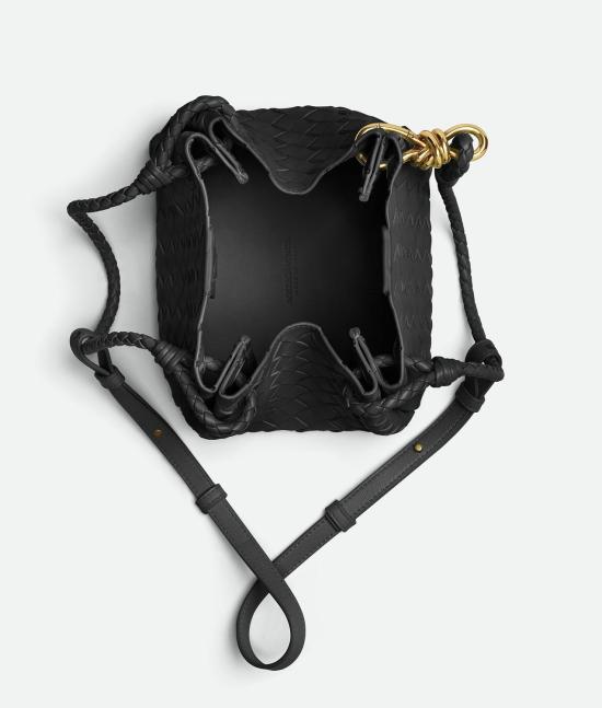 26SS 보테가베네타 스몰 파라슈트 숄더백 796569VCPPT 1019 BLACK M BRASS - BOTTEGA VENETA
