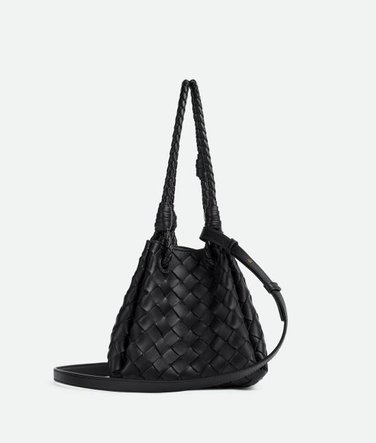 26SS 보테가베네타 스몰 파라슈트 숄더백 796569VCPPT 1019 BLACK M BRASS - BOTTEGA VENETA