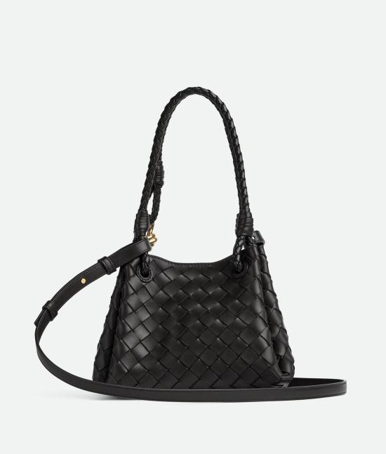 26SS 보테가베네타 스몰 파라슈트 숄더백 796569VCPPT 1019 BLACK M BRASS - BOTTEGA VENETA