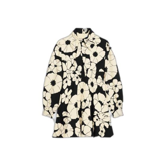 25SS 셀린느 미디 원피스 RR05H0O84 12NC NOIRCREME 12NC NOIR CREME