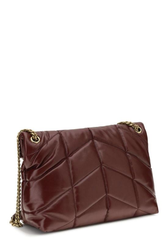 25FW 생로랑 루루 푸퍼 미디움 숄더백 577475AAFE1 6593 DARK RUBY - SAINT LAURENT