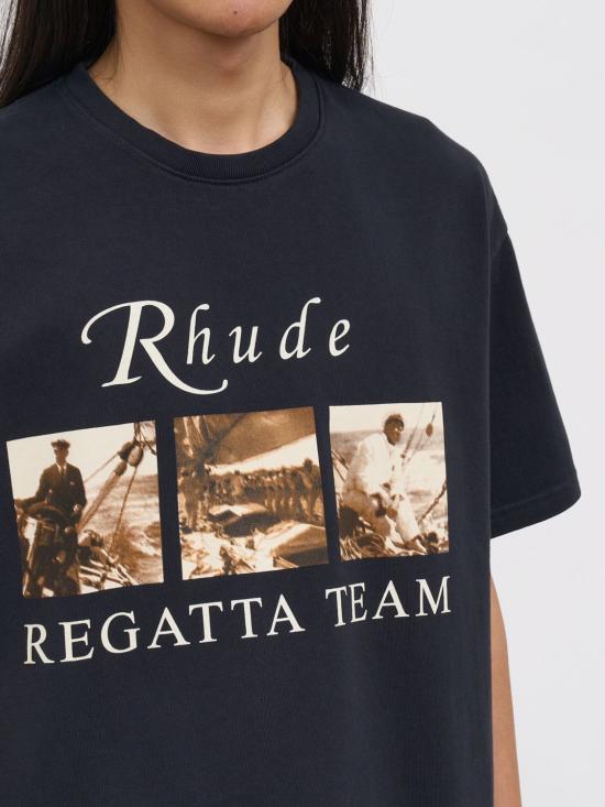 26SS 루드 반팔 티셔츠 RHPS26TT13012 6009 Black - RHUDE