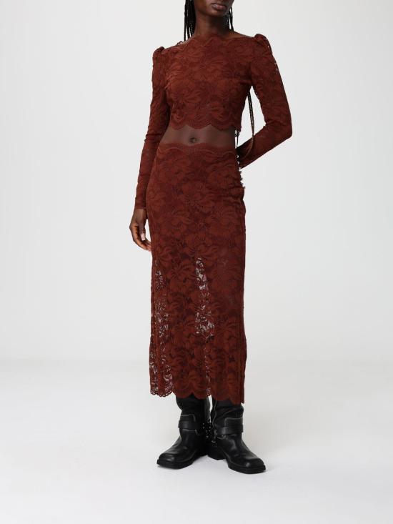 26SS 파코라반 블라우스 25HJTO845PA0170 P237 Brown - PACO RABANNE