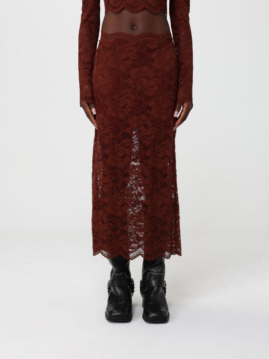 26SS 파코라반 롱 스커트 25HJJU598PA0170 P237 Brown