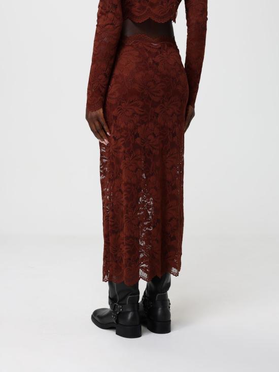 26SS 파코라반 롱 스커트 25HJJU598PA0170 P237 Brown - PACO RABANNE