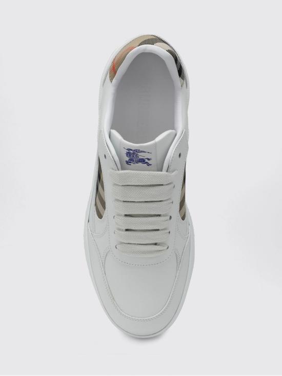 26SS 버버리 레더 체크 테라스 스니커즈 8108649 Nude - BURBERRY