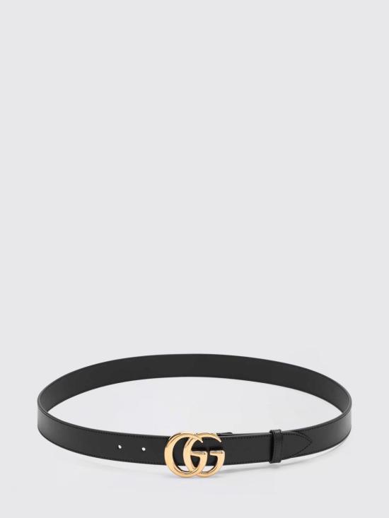 26SS 구찌 GG 마몽 씬 벨트 4145160YA0G 1000 Black