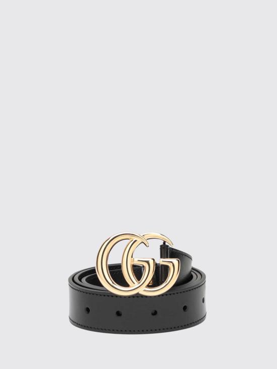 26SS 구찌 GG 마몽 씬 벨트 4145160YA0G 1000 Black - GUCCI