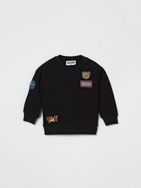 26SS [키즈] 모스키노 풀오버 M9F03QLCA19 60100 Black