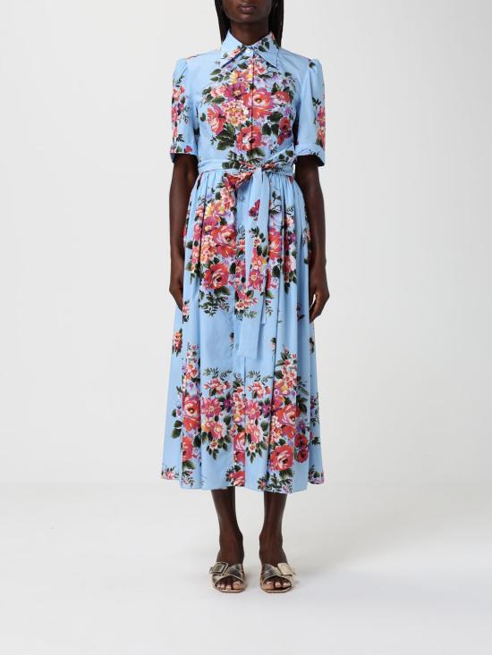 26SS 돌체앤가바나 롱 원피스 F6JFNTHS5UU HC5ZO Gnawed Blue