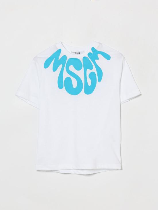 26SS [키즈] 엠에스지엠 티셔츠 S6MSJUTH222 001 Turquoise