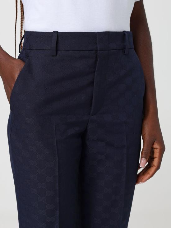 26SS 구찌 스트레이트 팬츠 846532ZAQXT 4474 Blue - GUCCI