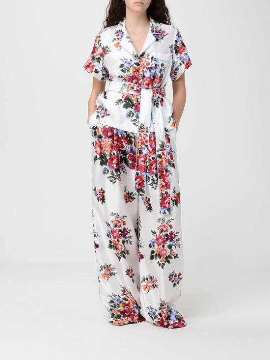 26SS 돌체앤가바나 팔라초 팬츠 FTDBNTIS11I HA5ZO White - DOLCE & GABBANA