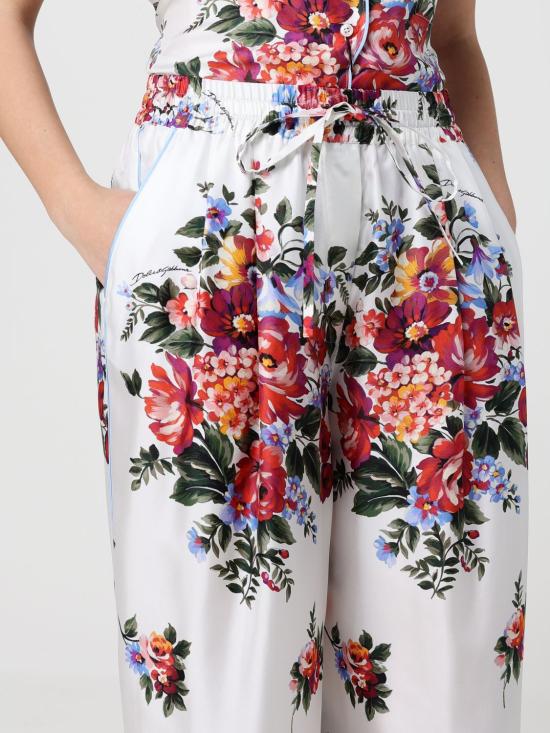26SS 돌체앤가바나 팔라초 팬츠 FTDBNTIS11I HA5ZO White - DOLCE & GABBANA