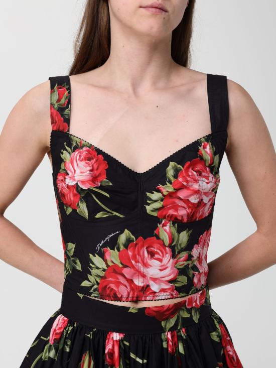 26SS 돌체앤가바나 민소매 티셔츠 F7BB1THS5UT HN5ZN Black - DOLCE & GABBANA