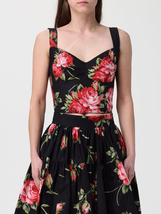 26SS 돌체앤가바나 민소매 티셔츠 F7BB1THS5UT HN5ZN Black