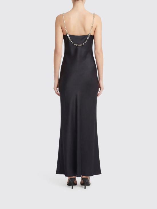 26SS 파코라반 롱 원피스 26PCRO028PO0336 P001 Black - PACO RABANNE
