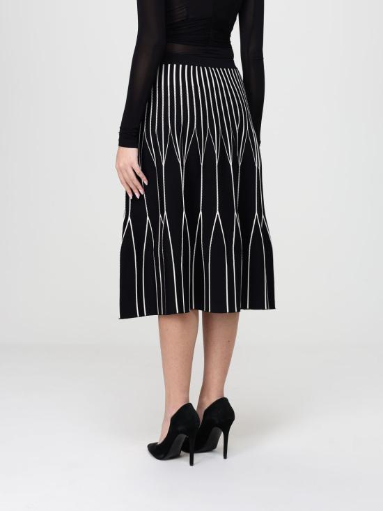 26SS 엘리자베타프랜치 미디 스커트 GK31S62E2 685 Black - ELISABETTA FRANCHI