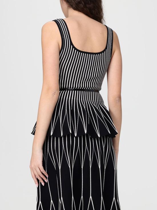 26SS 엘리자베타프랜치 민소매 티셔츠 TK85S62E2 685 Black - ELISABETTA FRANCHI