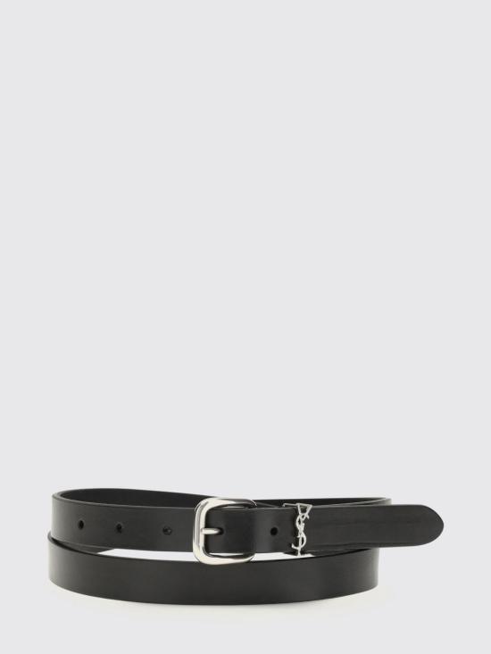 26SS 생로랑 가죽 벨트 859160AAD23 1000 Black