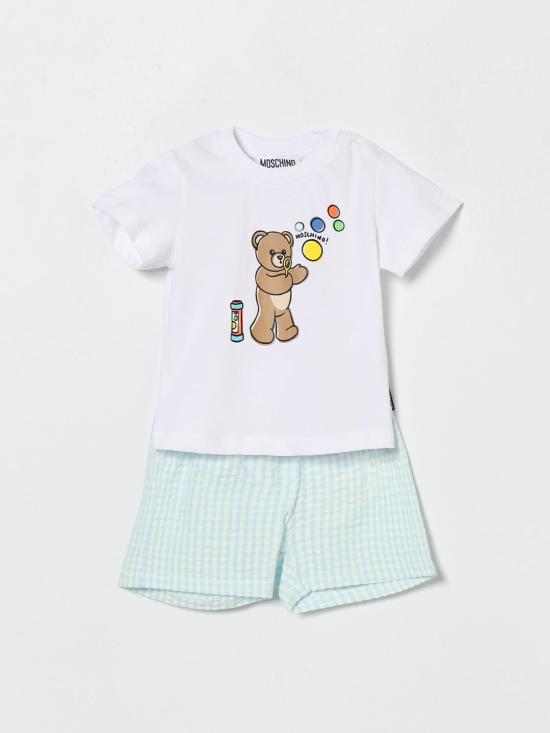 26SS [키즈] 모스키노 오버롤 MUG01SLZE10 83675 Blue