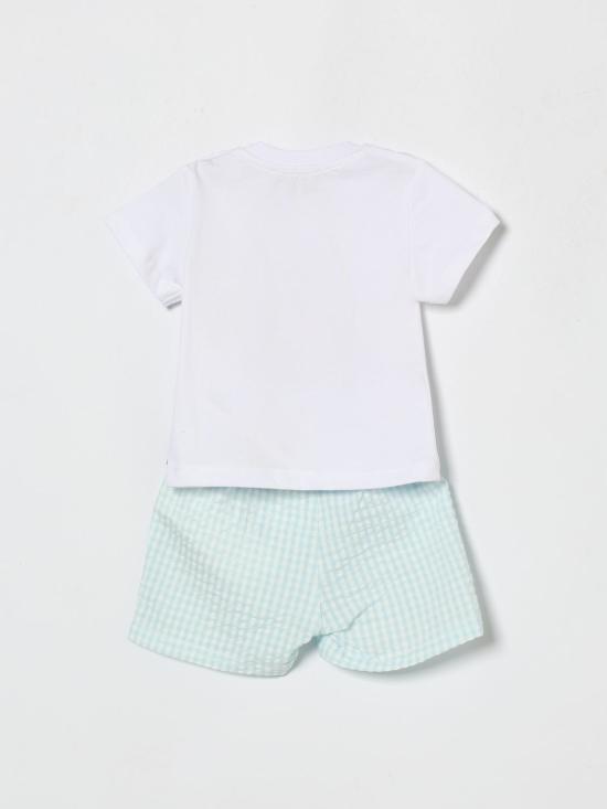 26SS [키즈] 모스키노 오버롤 MUG01SLZE10 83675 Blue - MOSCHINO